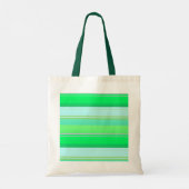 Tote Bag Jolies rayures vert aqua (Dos)