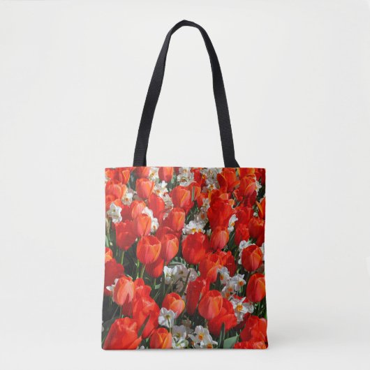 Tote Bag Jolies tulipes et jonquilles (Devant)