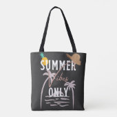Tote Bag Jolies Vibes D'Été Seulement Plage (Dos)