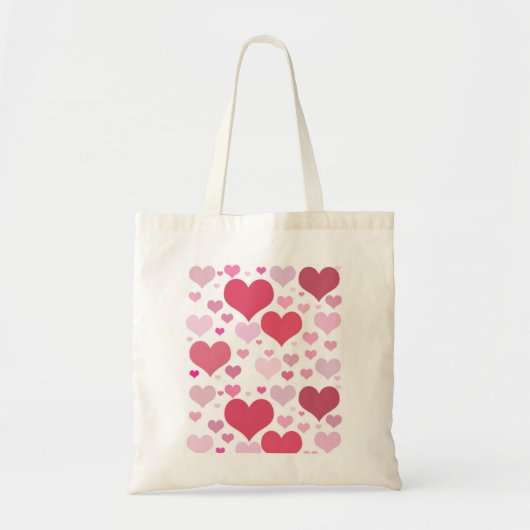 Tote Bag Jolis cœurs de la Saint-Valentin (Devant)