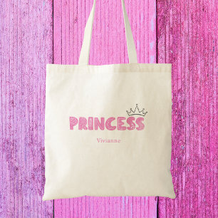 Tote Bag Jolis Filles Rose Princesse Enfants