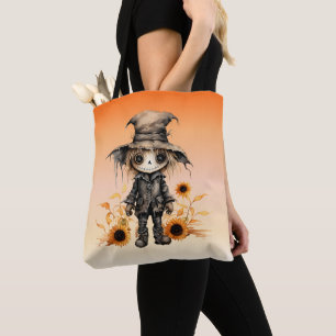 Tote Bag Jolis tournesols de fantôme mignons Orange ombré H