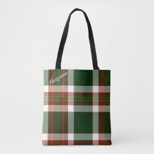 Tote Bag Jolly Holly plaid