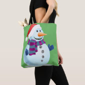 Tote Bag Jolly Snowman (De près)