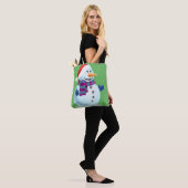 Tote Bag Jolly Snowman (Sur le modèle)