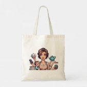 Tote Bag Jongler avec l'Humour de maman occupée (Dos)