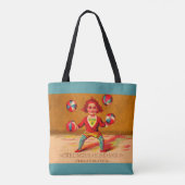 Tote Bag Jongleur de cartes de commerce victorien Darlingto (Dos)