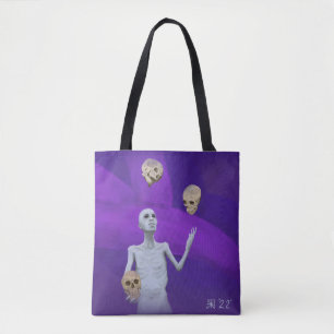 Tote Bag Jongleur Juonger Crânes Imaginaire Graphic Fourre-