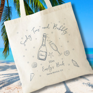 Tote Bag Jortes de sable dessinées à la main et Bachelorett
