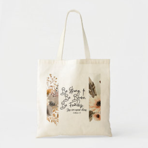 Tote Bag Joshua 1 9 Soyez fort Soyez brave Bible Verse