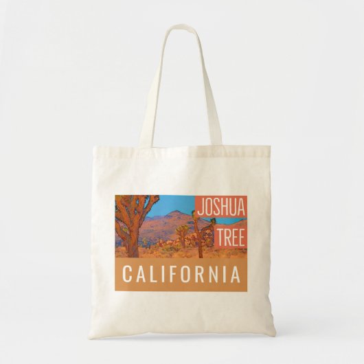 Tote Bag Joshua Tree California Retro (Devant)