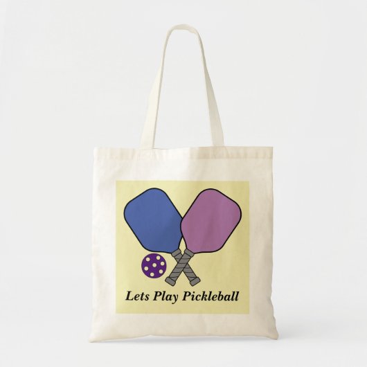 Tote Bag Joue au Pickleball (Devant)