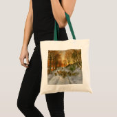 Tote Bag Joué avec des nuances d'heures du soir (Devant (produit))