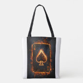 Tote Bag Jouer aux cartes. (Dos)