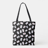 Tote Bag Jouer aux cartes design artistique (Dos)