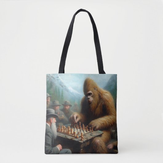 Tote Bag Jouer aux échecs (Devant)