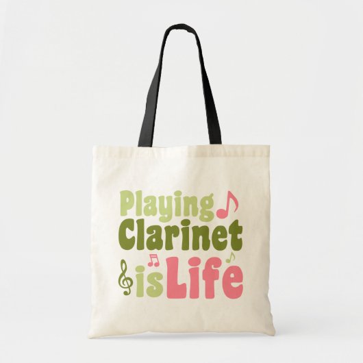 Tote Bag Jouer Clarinet c'est la vie (Devant)