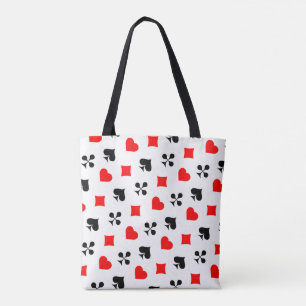 Tote Bag Jouer des cartes costumes Club Diamond Spade Coeur