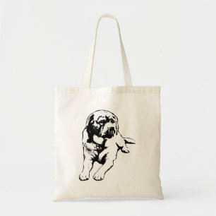 Tote Bag Jouer en pause - détails Labrador
