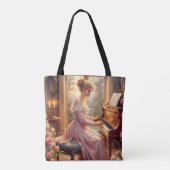 Tote Bag Jouer Le Piano (Dos)