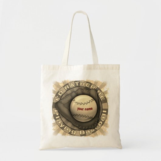 Tote Bag Jouer plutôt au baseball (Devant)