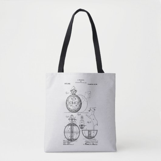 Tote Bag Jouet antique 1908 Roly Poly Dessin de brevet (Devant)
