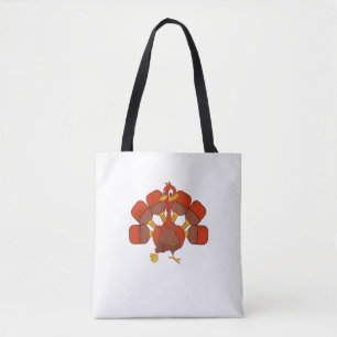 Tote Bag Joueur de balle de pilules Thanksgiving Paddleball