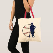 Tote Bag Joueur de baseball (Devant (produit))