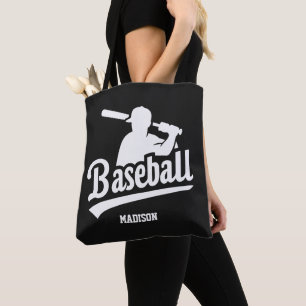 Tote Bag Joueur de baseball personnalisé et couleur