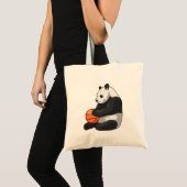 Tote Bag Joueur de basket-ball Panda (Devant (produit))