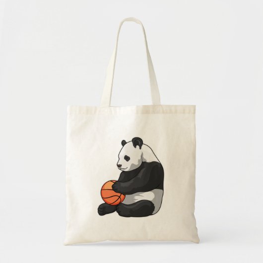 Tote Bag Joueur de basket-ball Panda (Devant)