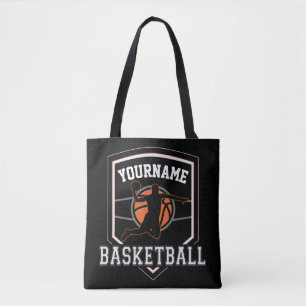 Tote Bag Joueur de basket-ball personnalisé NOM Équipe de b