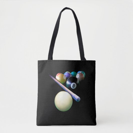 Tote Bag Joueur de billard Billard Balls Cue Snooker (Devant)
