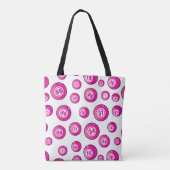 Tote Bag Joueur de bingo Ajouter votre menu initial (Dos)