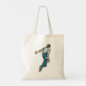 Tote Bag Joueur de bowling rétro lancer la balle (Dos)