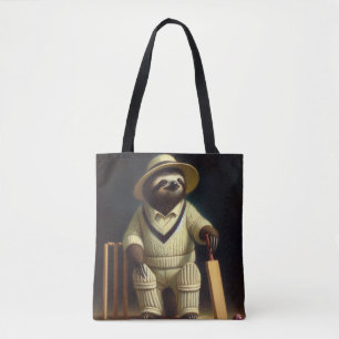 Tote Bag Joueur de cricket Sloth