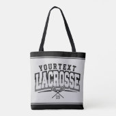 Tote Bag Joueur de crosse personnalisé AJOUTER LE NOM D'Équ (Dos)