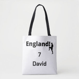 Tote Bag Joueur de football anglais personnalisable