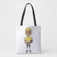 joueur de football vintage rétro noir jaune simple