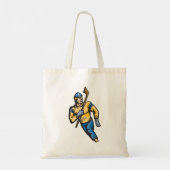 Tote Bag Joueur de hockey musclé (Dos)