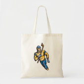 Tote Bag Joueur de hockey musclé (Devant)