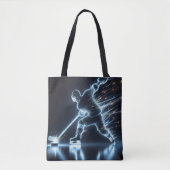 Tote Bag Joueur de hockey sur glace (Devant)
