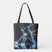 Tote Bag Joueur de hockey sur glace (Dos)