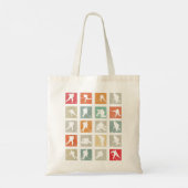 Tote Bag Joueur de hockey sur glace Retro (Dos)