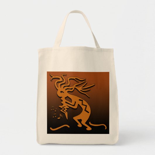 Tote Bag Joueur de Kokopelli (Devant)