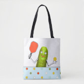 Tote Bag Joueur de Pickleball (Devant)