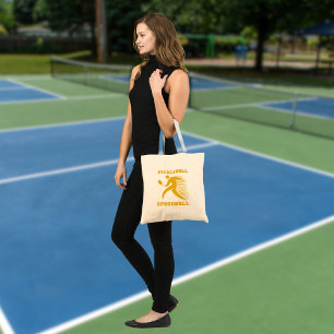 Tote Bag Joueur de Pickleball Speedball avec vitesse