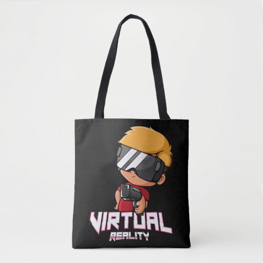 Tote Bag Joueur de réalité virtuelle (Devant)