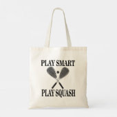 Tote Bag Joueur de squash anniversaire (Dos)