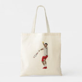 Tote Bag Joueur de tennis en service (Dos)
